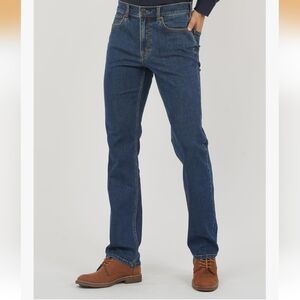 APUOR Men's Regular Fit Flex Jeans Comfort Straight Jeans. Size: 36X32